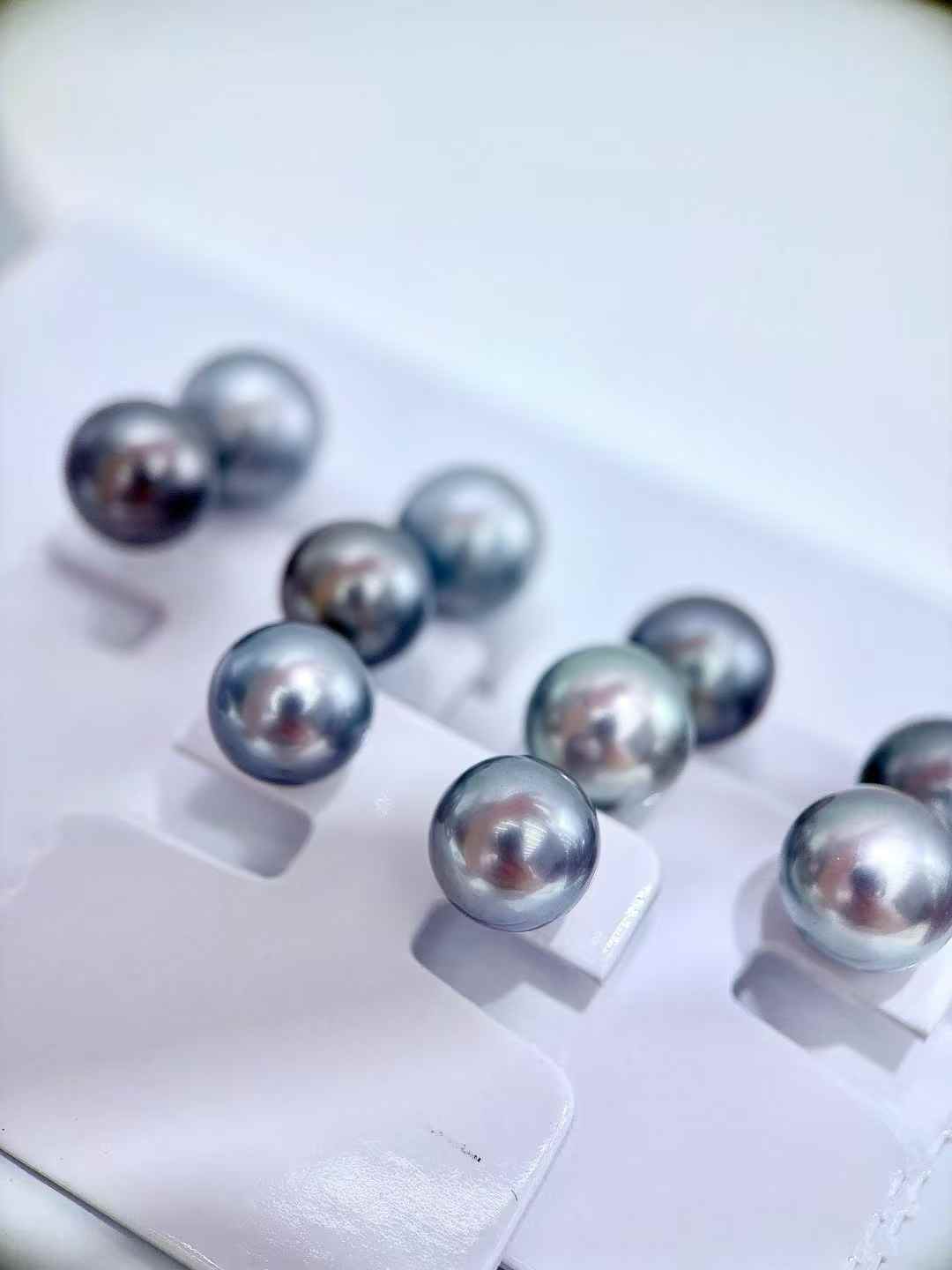 "Lustrous Pearls" 11-12mm Round High-Luster Freshwater Pearl Jewelry Set with 925 Sterling Silver