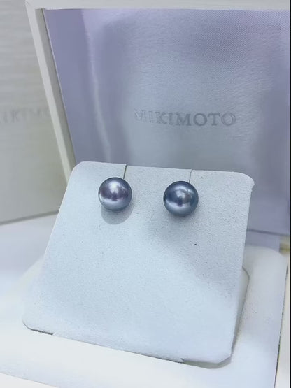"Lustrous Pearls" 11-12mm Round High-Luster Freshwater Pearl Jewelry Set with 925 Sterling Silver